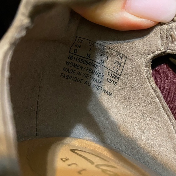 {Clarks} Artisan Peep Toe Block Heel Platform Sandals ~ Size 7 - Picture 14 of 16